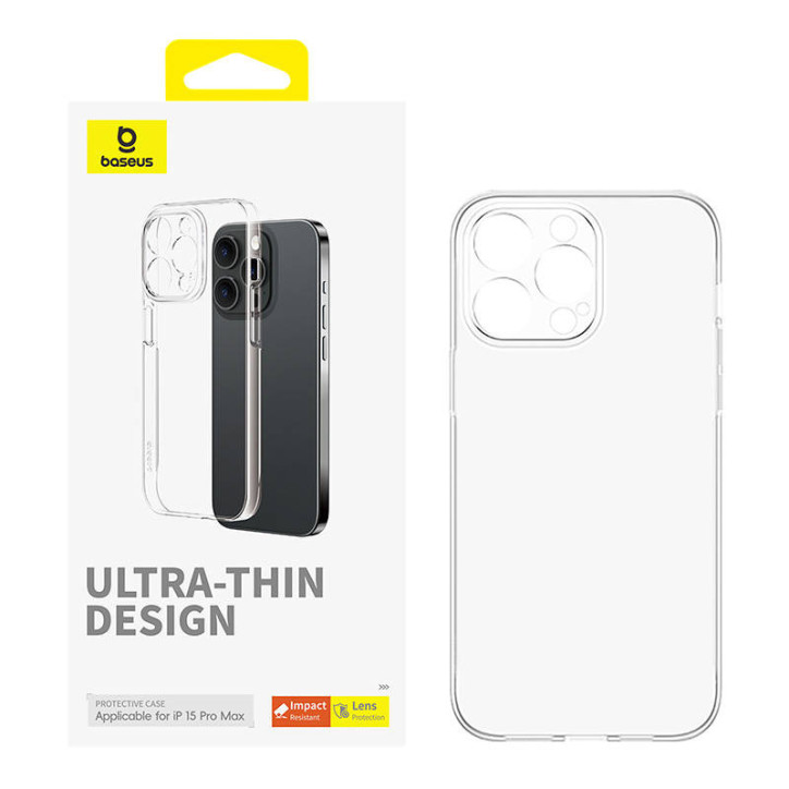 Baseus OS-Lucent Series Cover Trasparente per iPhone 15 Pro Max