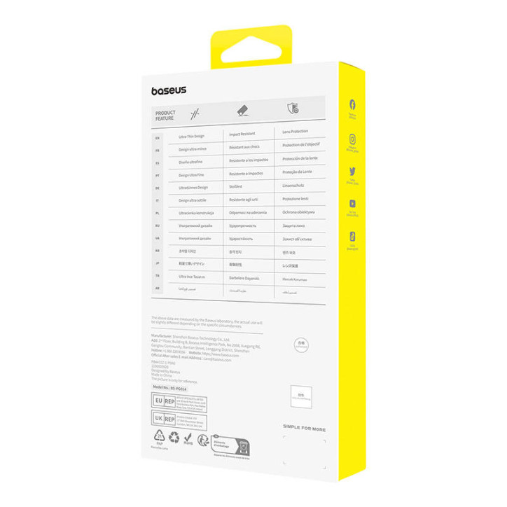 Cover Baseus OS-Lucent Series per iPhone 15 Pro Max (Trasparente)