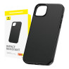 Custodia per iPhone 15 Plus Baseus Fauxther Series (Nero)