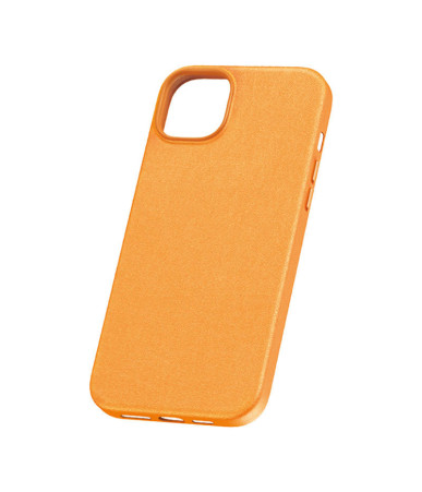 Phone Case for iPhone 15 ProMax Baseus Fauxther Series (Orange)