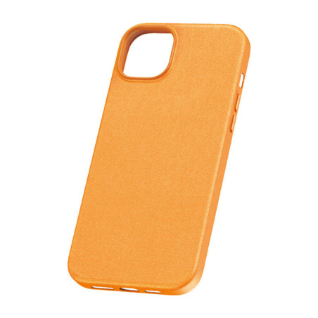 Custodia Baseus Fauxther Series per iPhone 15 Pro Max (Arancione)