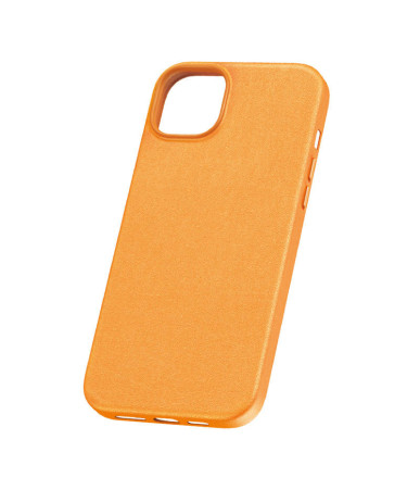 Phone Case for iPhone 15 Plus Baseus Fauxther Series (Orange)