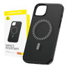 Custodia Magnetica per iPhone 15 ProMax Baseus Fauxther Series (Nero)