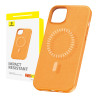 Baseus Fauxther Series Custodia Magnetica per iPhone 15 Plus (Arancione)