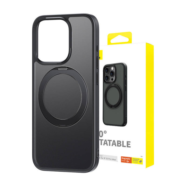 Custodia Magnetica per iPhone 15 Pro Max Baseus CyberLoop Series (Nero)