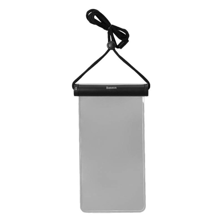 Custodia impermeabile Baseus AquaGlide per smartphone con chiusura a scorrimento cilindrica (Nero)