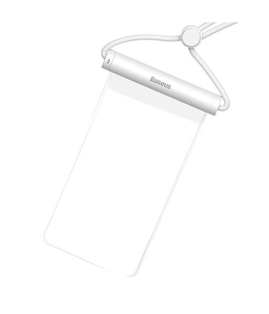 Custodia Impermeabile Baseus AquaGlide con Blocco a Scorrimento Cilindrico (Bianco)