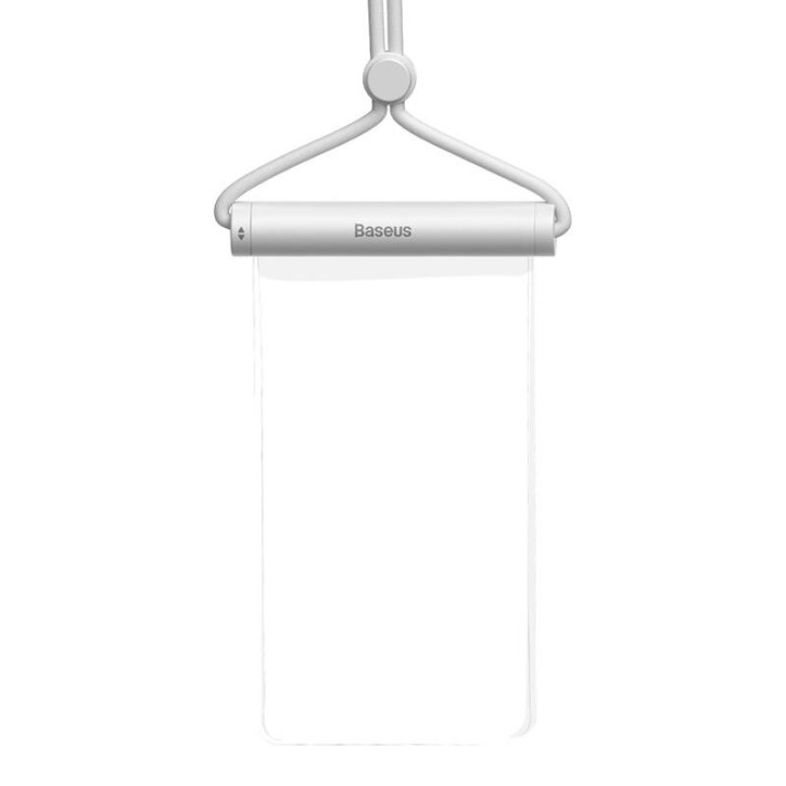 Custodia Impermeabile Baseus AquaGlide con Blocco a Scorrimento Cilindrico (Bianco)
