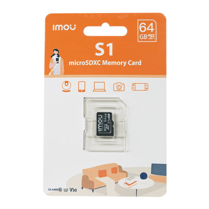 Imou Scheda MicroSDXC 64GB UHS-I U3 V30
