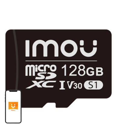 Scheda di memoria IMOU 128GB microSD (UHS-I, SDHC, 10/U3/V30, 95/38)
