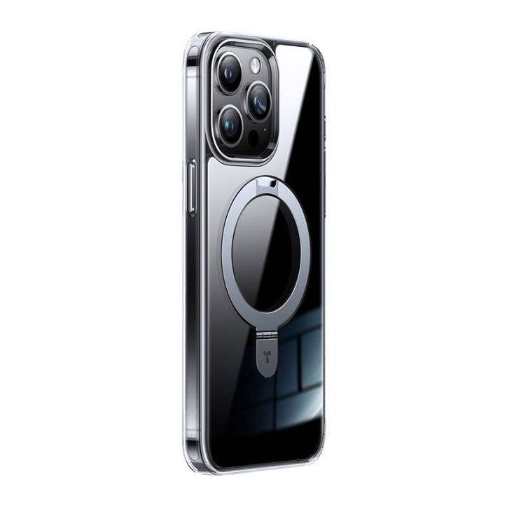 Torras UPRO Ostand Clear Custodia per iPhone 15 Pro Trasparente