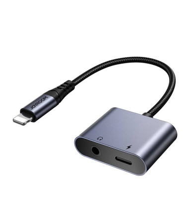 Joyroom SY-L01 Adattatore Audio Lightning a 3.5mm + Lightning Nero