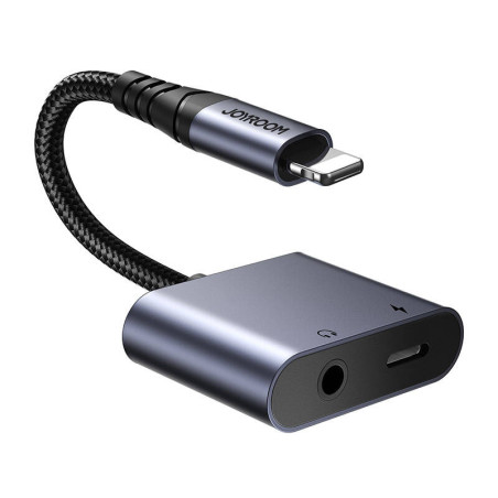 Joyroom SY-L01 Adattatore Audio Lightning a 3.5mm + Lightning Nero