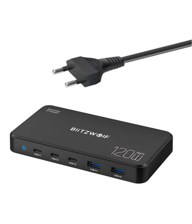 Blitzwolf BW-i100 5in1 120W Caricatore da Rete