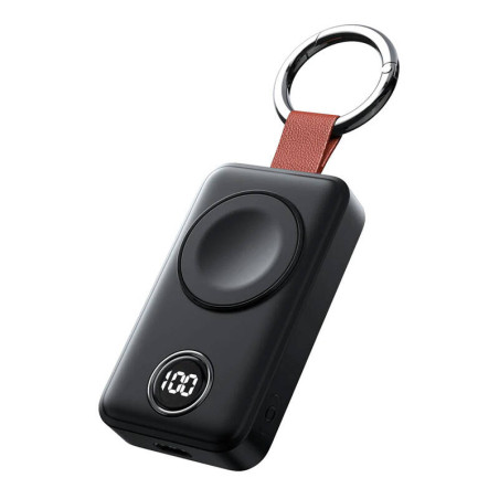 Joyroom JR-WQW01 2000mAh Caricatore Wireless Portatile per Smartwatch Nero