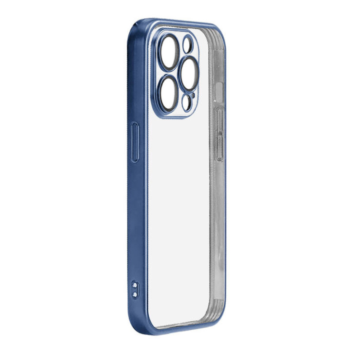 Custodia Protettiva Joyroom JR-15Q4 per iPhone 15 Pro Max Blu Opaco
