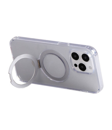Magnetic protective phone case with holder Joyroom JR-BP004 for iPhone 15 Pro (transparent)