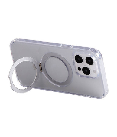 Magnetic protective phone case with holder Joyroom JR-BP004 for iPhone 15 (transparent)