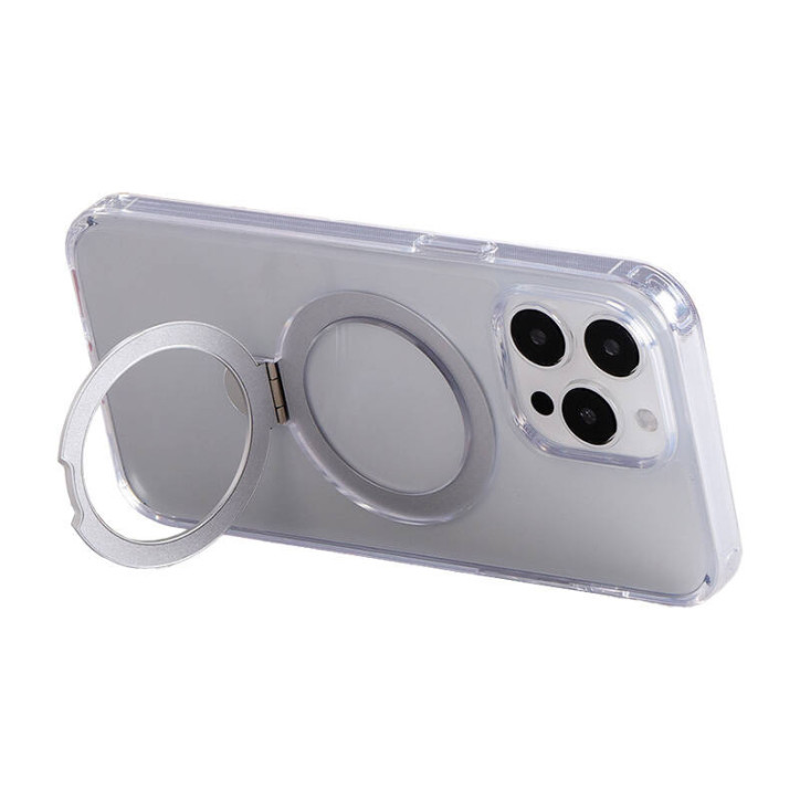 Joyroom JR-BP004 Custodia Protettiva Magnetica con Supporto per iPhone 15 Trasparente