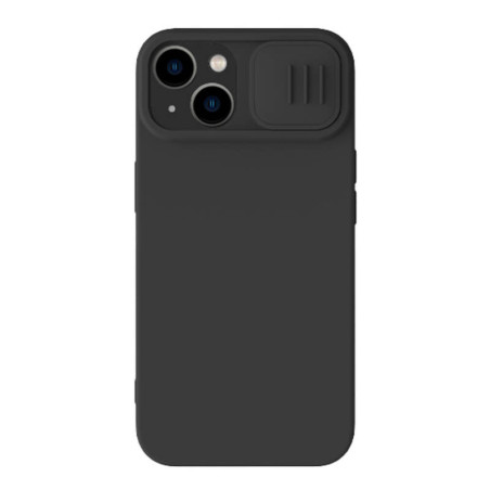 Nillkin CamShield Silky Silicone Cover per iPhone 15 Plus Nero