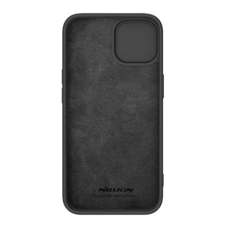 Nillkin CamShield Silky Silicone Cover per iPhone 15 Plus Nero