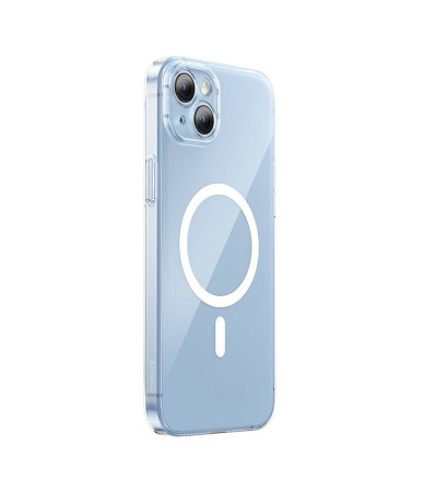 Baseus Crystal Series Custodia Magnetica iPhone 14 Plus con Vetro Temperato Trasparente