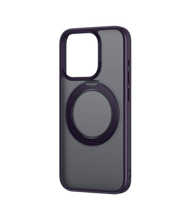 Custodia Magnetica Baseus SkyRing con Stand per iPhone 14 Pro Max + tempered glass e kit pulizia (Viola)