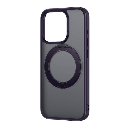 Custodia Magnetica Baseus SkyRing con Stand per iPhone 14 Pro Max + tempered glass e kit pulizia (Viola)