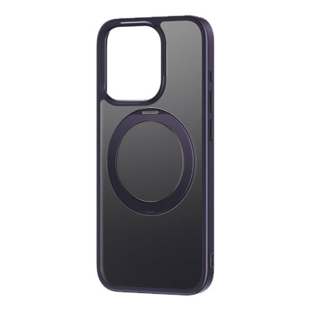 Cover per iP 14 Pro Baseus SkyRing 360° Viola con supporto + vetro temperato e kit pulizia e kit pulizia