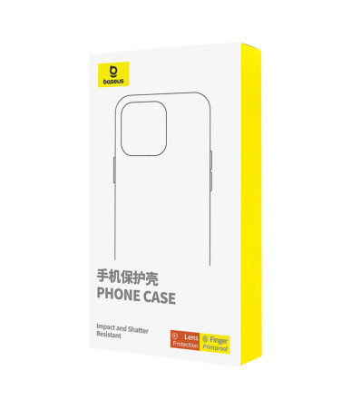 Custodia Baseus SkyRing 360° con Stand per iPhone 15 + tempered glass e kit pulizia (Nero)