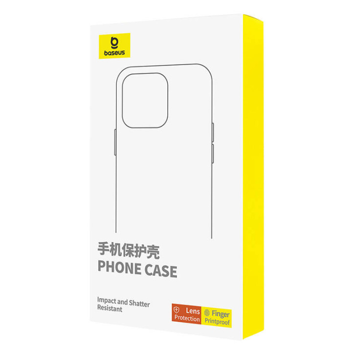 Baseus SkyRing 360° Cover iPhone 15 Nero con Vetro Temperato e Kit Pulizia