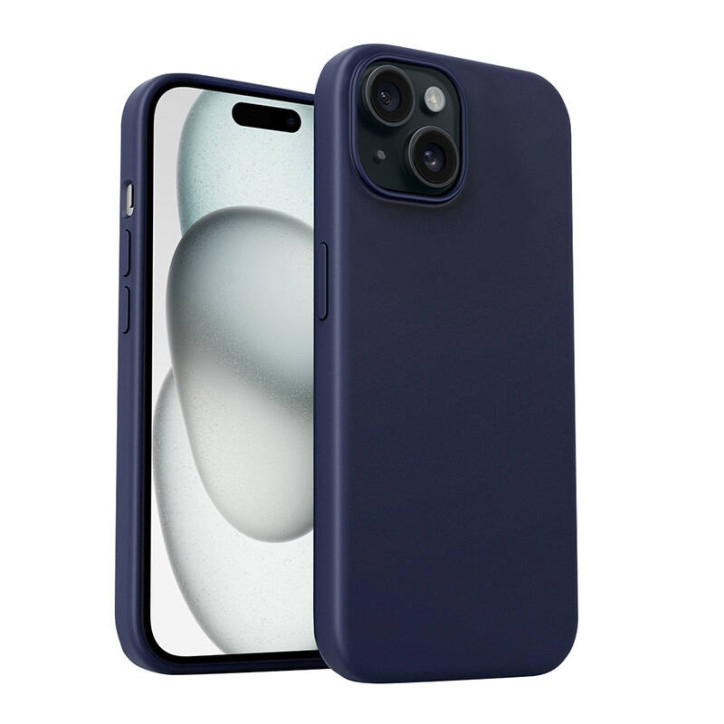 Aukey PC-GJ10B Case per iPhone 15 Plus (Blu Tempesta)