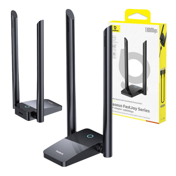 Baseus FastJoy WiFi Adapter 1800Mbps Nero