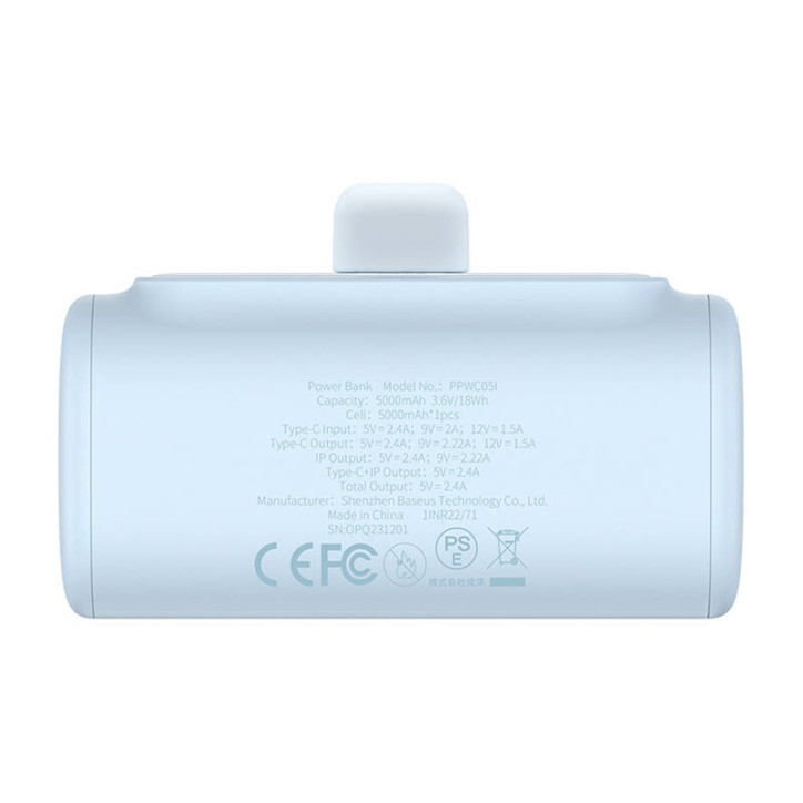 Powerbank Baseus Compact 5000mAh 20W Blu