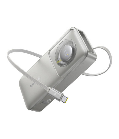 Powerbank Baseus OS Free2Pull 10000mAh 30W con cavo (Grigio)