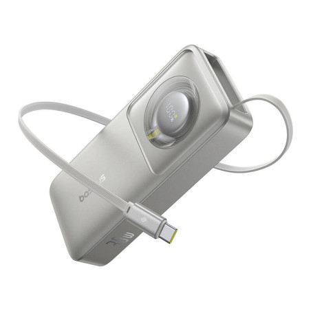 Powerbank Baseus OS Free2Pull 10000mAh 30W con cavo (Grigio)
