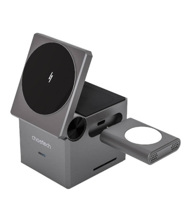 Choetech T632-F 3-in-1 15W inductive charger (black)