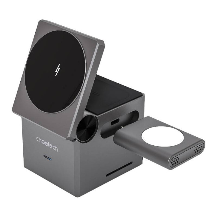 Caricatore Induttivo Choetech T632-F 3-in-1 15W Nero