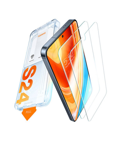 Vetro temperato per Samsung S24+ Torras Install Master