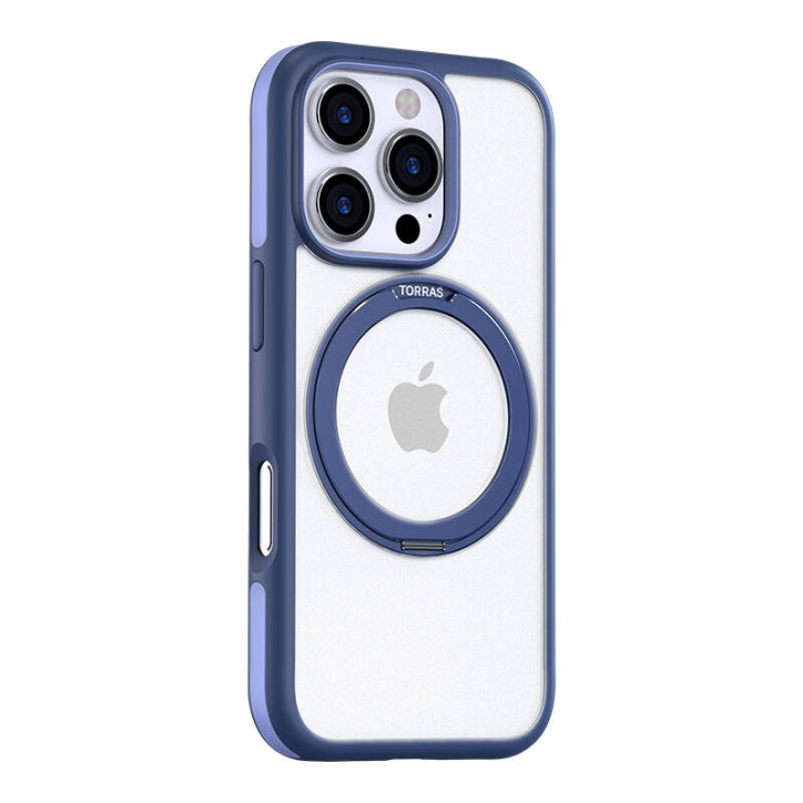 Torras Ostand R Fusion Series Cover per iPhone 16 Pro Blu