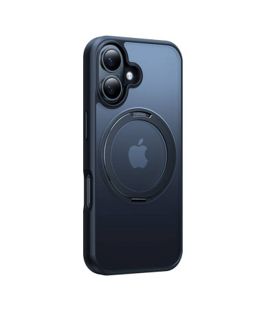 Torras Ostand Pro Case per iPhone 16 (Nero)