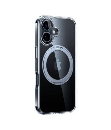 Torras Ostand Pro Cover per iPhone 16 (Trasparente)