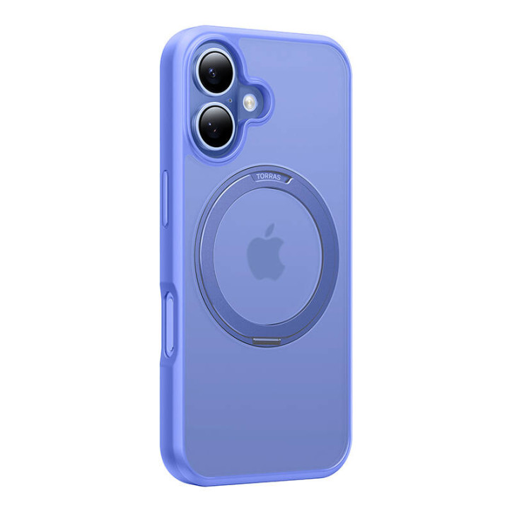 Torras Ostand Pro Cover per iPhone 16 (Blu)