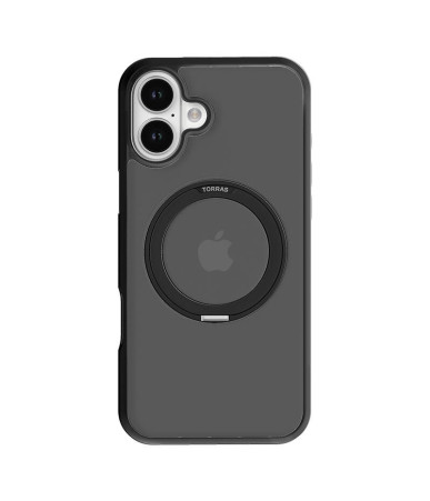 Torras Ostand Pro Cover per iPhone 16 Plus (Nero)