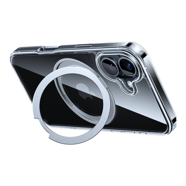 Torras Ostand Pro Case per iPhone 16 Plus (Trasparente)