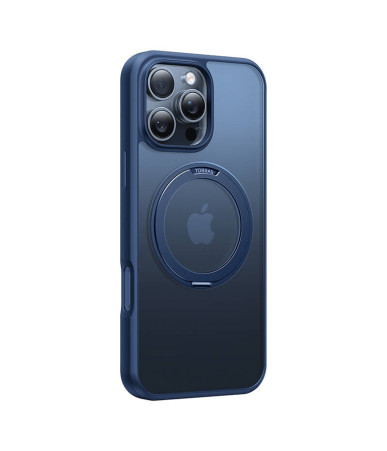 Torras Ostand Pro Custodia per iPhone 16 Pro Max Blu