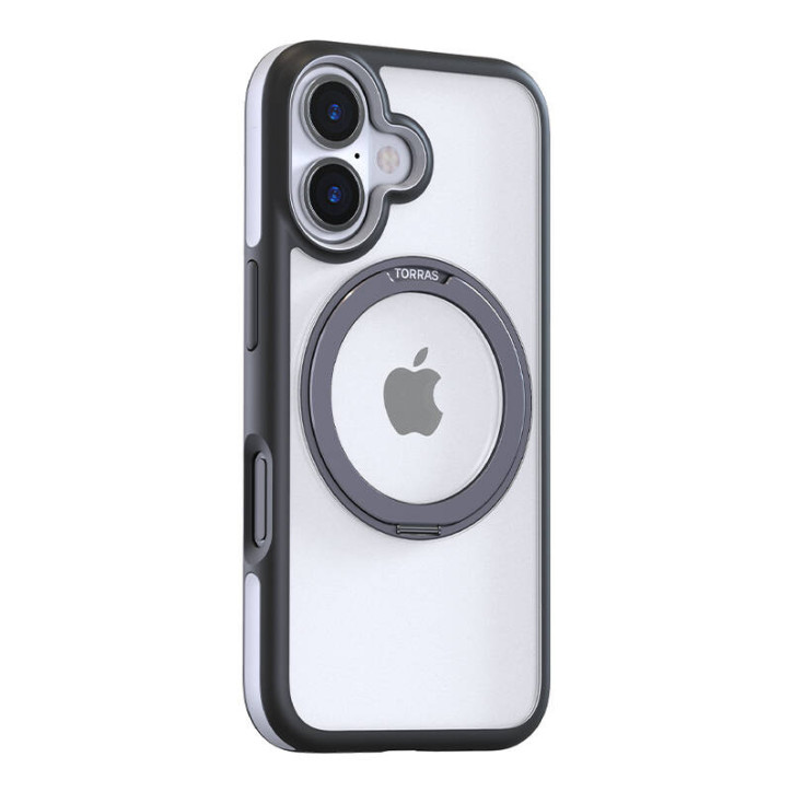 Torras Ostand R Fusion Case per iPhone 16 Nero