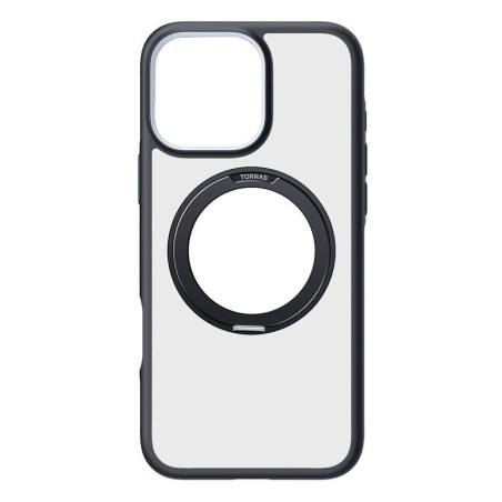 Torras Ostand R Fusion Case per iPhone 16 Pro (Nero)