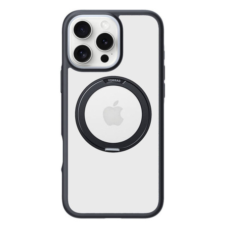 Torras Ostand R Fusion Case per iPhone 16 Pro Max Nero