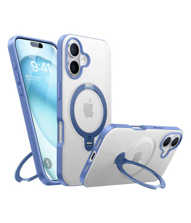 Torras Ostand Spin Case per iPhone 16 (Blu)
